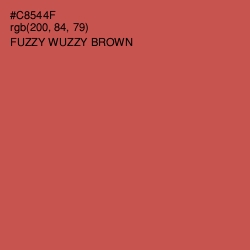 #C8544F - Fuzzy Wuzzy Brown Color Image