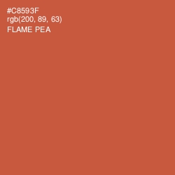 #C8593F - Flame Pea Color Image