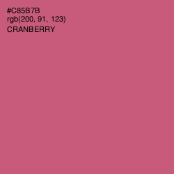 #C85B7B - Cranberry Color Image