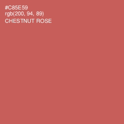 #C85E59 - Chestnut Rose Color Image