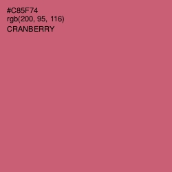 #C85F74 - Cranberry Color Image