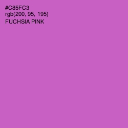 #C85FC3 - Fuchsia Pink Color Image