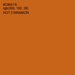 #C8641A - Hot Cinnamon Color Image