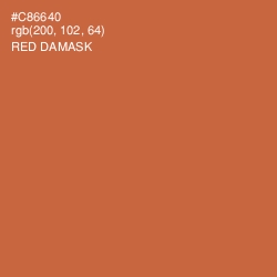 #C86640 - Red Damask Color Image