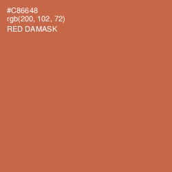 #C86648 - Red Damask Color Image