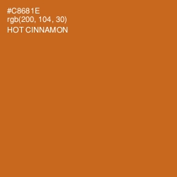 #C8681E - Hot Cinnamon Color Image