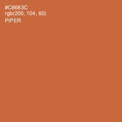 #C8683C - Piper Color Image