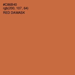 #C86B40 - Red Damask Color Image