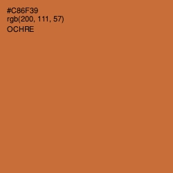 #C86F39 - Ochre Color Image