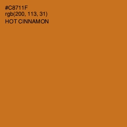 #C8711F - Hot Cinnamon Color Image