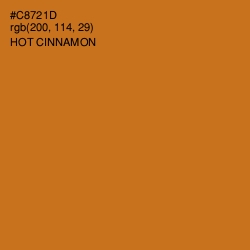 #C8721D - Hot Cinnamon Color Image