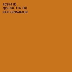 #C8741D - Hot Cinnamon Color Image