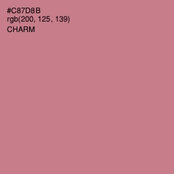 #C87D8B - Charm Color Image