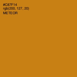#C87F14 - Meteor Color Image