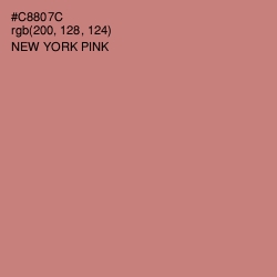 #C8807C - New York Pink Color Image