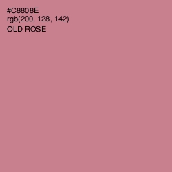 #C8808E - Old Rose Color Image
