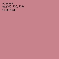 #C8828B - Old Rose Color Image