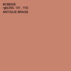 #C8836E - Antique Brass Color Image