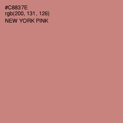 #C8837E - New York Pink Color Image