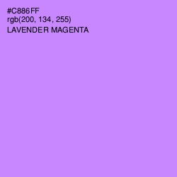 #C886FF - Lavender Magenta Color Image