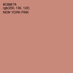 #C8887A - New York Pink Color Image