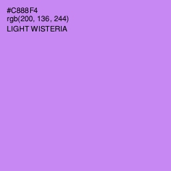 #C888F4 - Light Wisteria Color Image