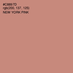 #C8897D - New York Pink Color Image