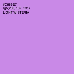 #C889E7 - Light Wisteria Color Image