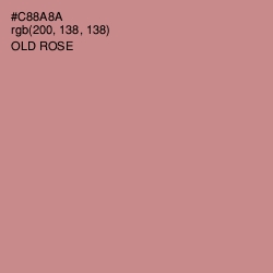 #C88A8A - Old Rose Color Image