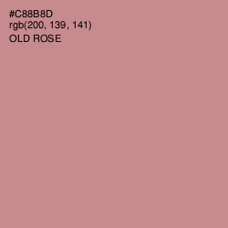 #C88B8D - Old Rose Color Image