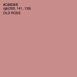 #C88D8B - Old Rose Color Image