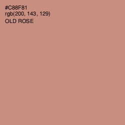 #C88F81 - Old Rose Color Image