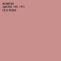 #C88F8D - Old Rose Color Image