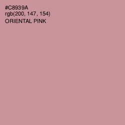 #C8939A - Oriental Pink Color Image