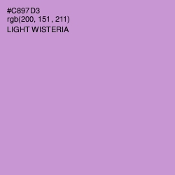 #C897D3 - Light Wisteria Color Image