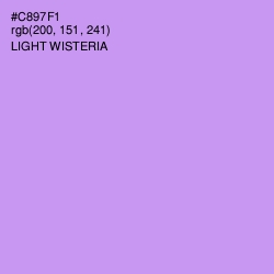 #C897F1 - Light Wisteria Color Image