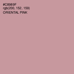 #C8989F - Oriental Pink Color Image