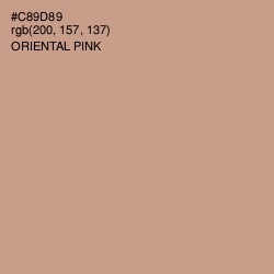 #C89D89 - Oriental Pink Color Image