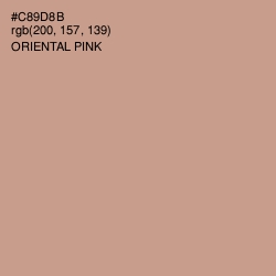 #C89D8B - Oriental Pink Color Image