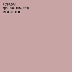 #C8A5A4 - Bison Hide Color Image