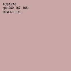 #C8A7A6 - Bison Hide Color Image