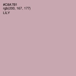 #C8A7B1 - Lily Color Image