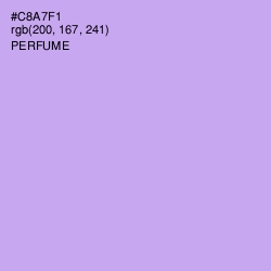 #C8A7F1 - Perfume Color Image