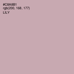 #C8A8B1 - Lily Color Image