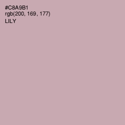 #C8A9B1 - Lily Color Image