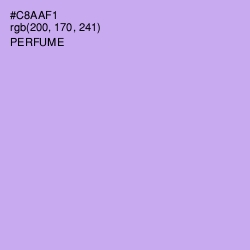 #C8AAF1 - Perfume Color Image