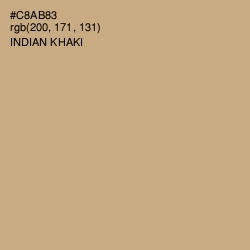 #C8AB83 - Indian Khaki Color Image