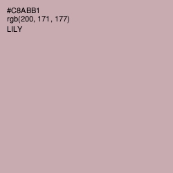 #C8ABB1 - Lily Color Image