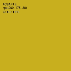 #C8AF1E - Gold Tips Color Image