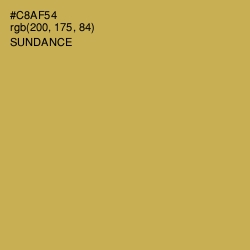 #C8AF54 - Sundance Color Image
